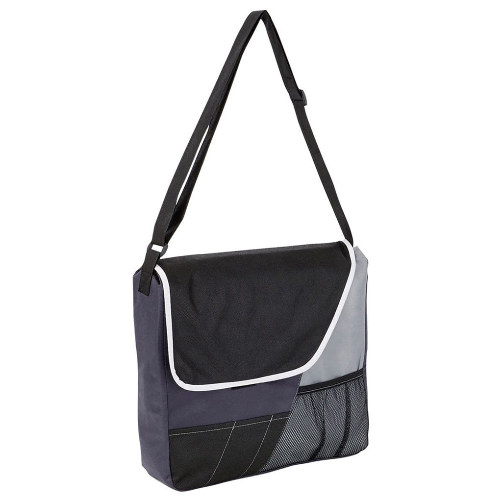Bullet Charcoal Rhythm Non-Woven Messenger Bag
