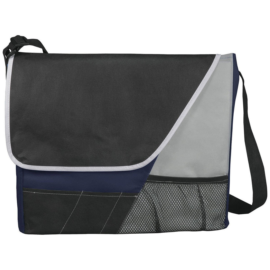 Bullet Navy Blue Rhythm Non-Woven Messenger Bag