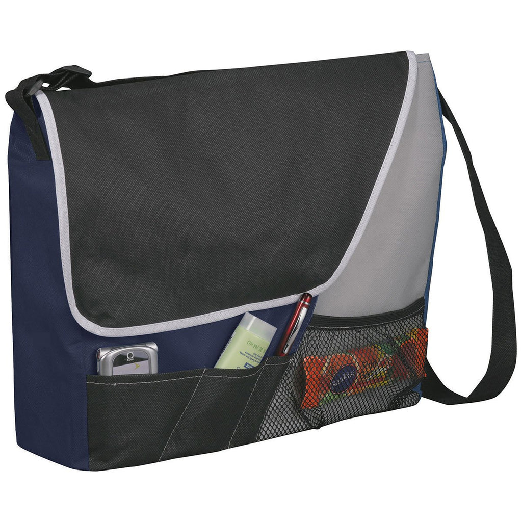 Bullet Navy Blue Rhythm Non-Woven Messenger Bag