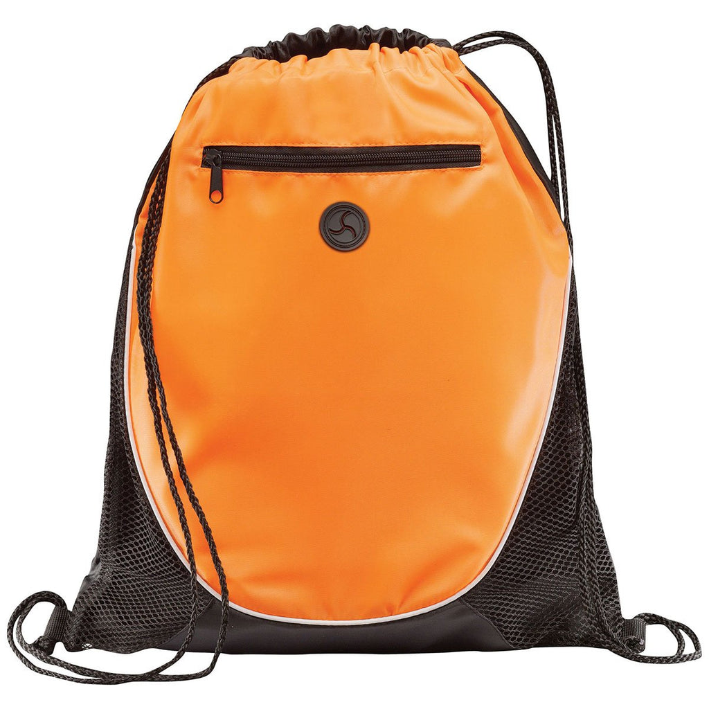 Bullet Orange Peek Drawstring Bag