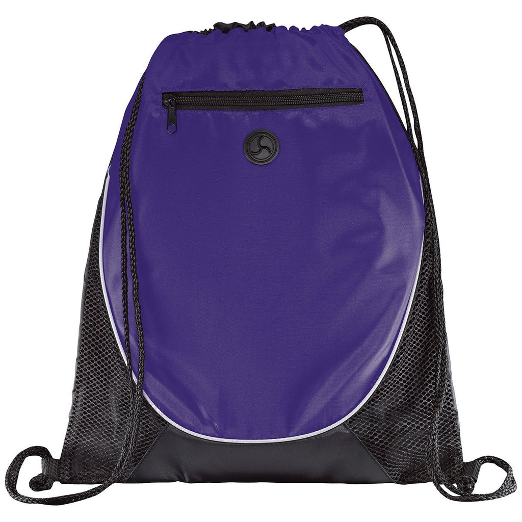Bullet Purple Peek Drawstring Bag