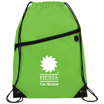 Bullet Lime Green Robin Drawstring Bag