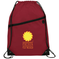 Bullet Maroon Robin Drawstring Bag