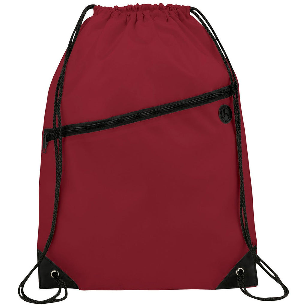 Bullet Maroon Robin Drawstring Bag