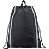 Bullet Black Reflective Drawstring Bag