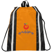 Bullet Orange Reflective Drawstring Bag