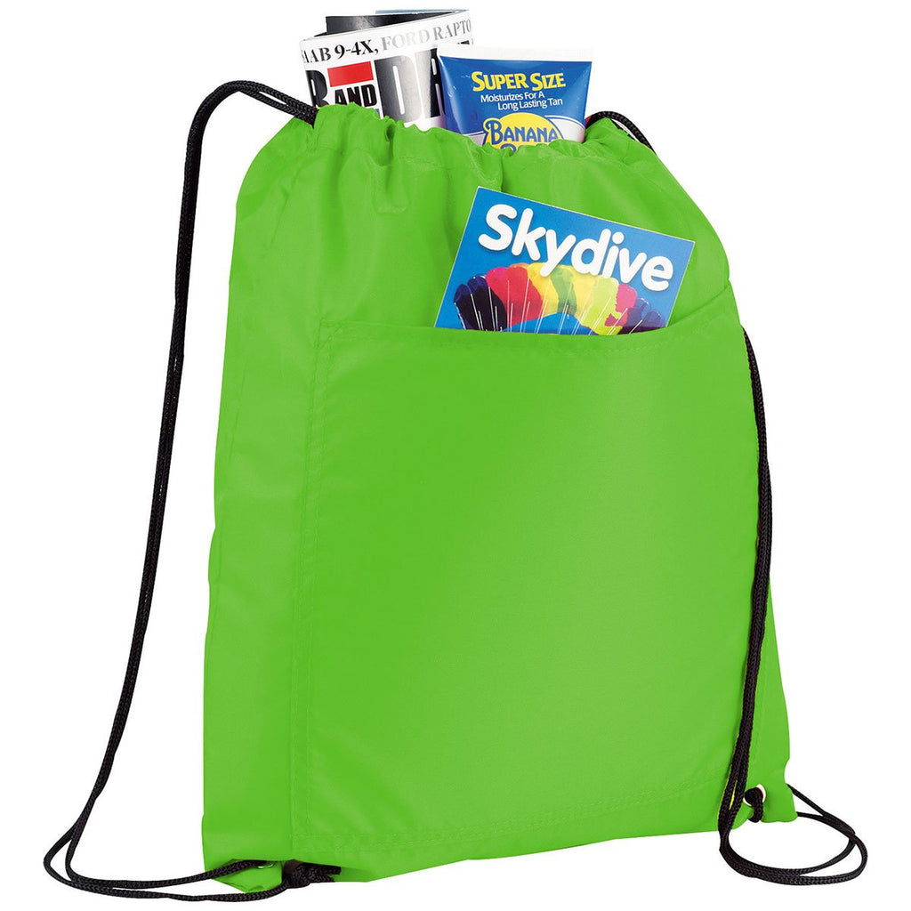Bullet Lime Green Amphitheater Insulated 12-Can Event Cool Drawstring