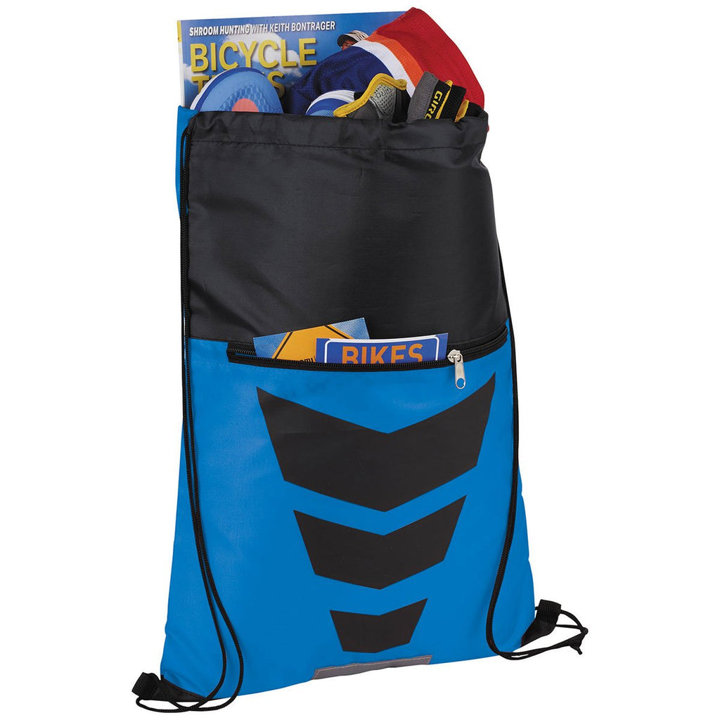Bullet Process Blue Courside Drawstring Bag