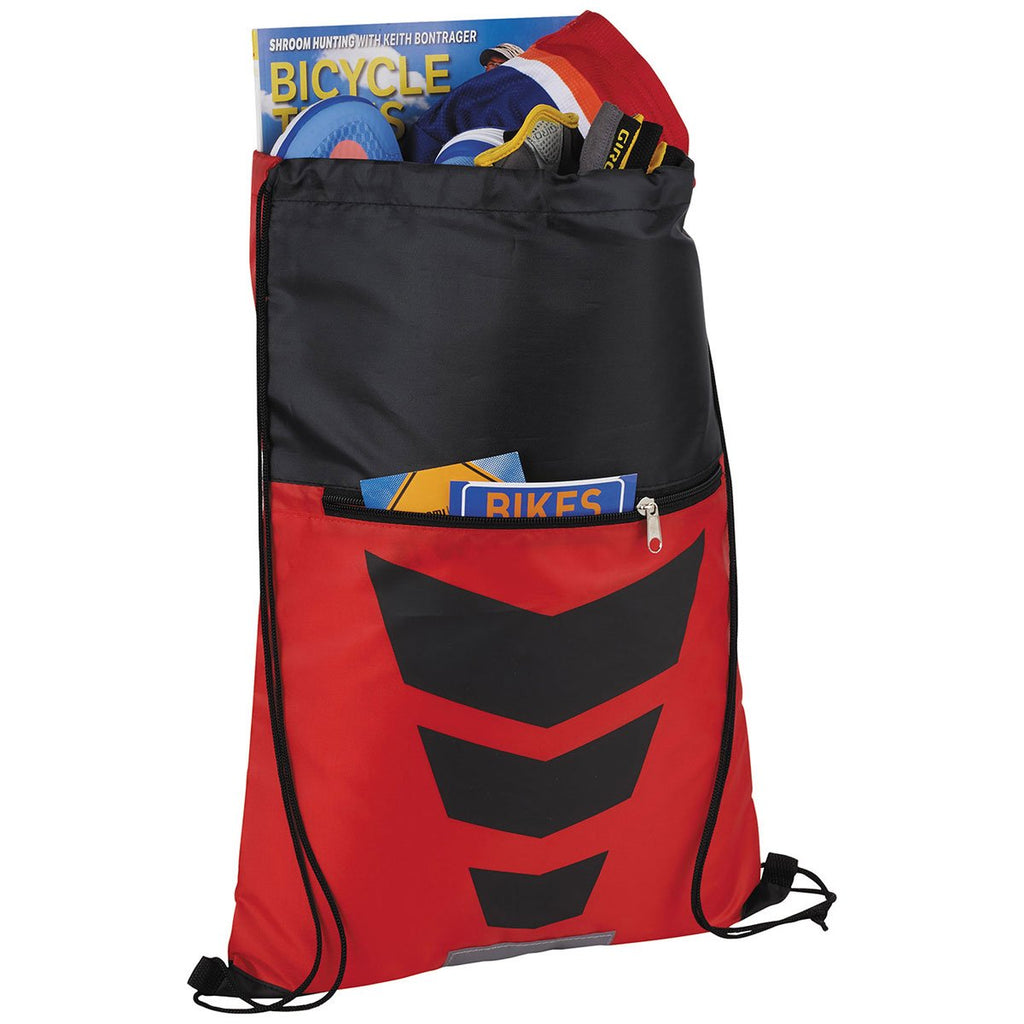 Bullet Red Courside Drawstring Bag