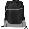 Bullet Grey Libra Front Zipper Drawstring Bag