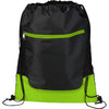 Bullet Lime Green Libra Front Zipper Drawstring Bag