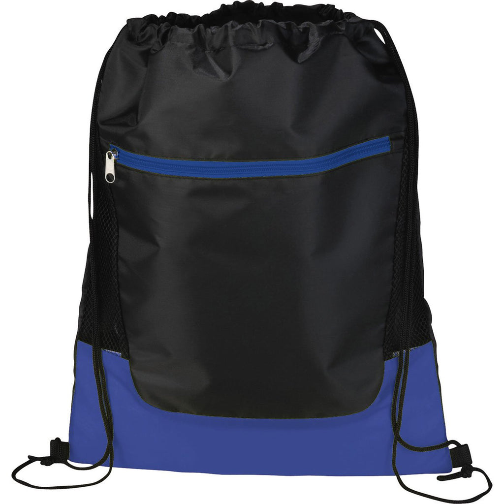 Bullet Royal Blue Libra Front Zipper Drawstring Bag