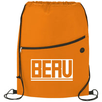 Bullet Orange Sidekick Non-Woven Drawstring Bag