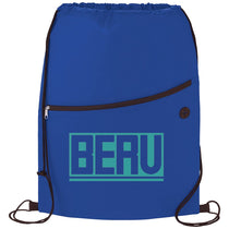 Bullet Royal Blue Sidekick Non-Woven Drawstring Bag