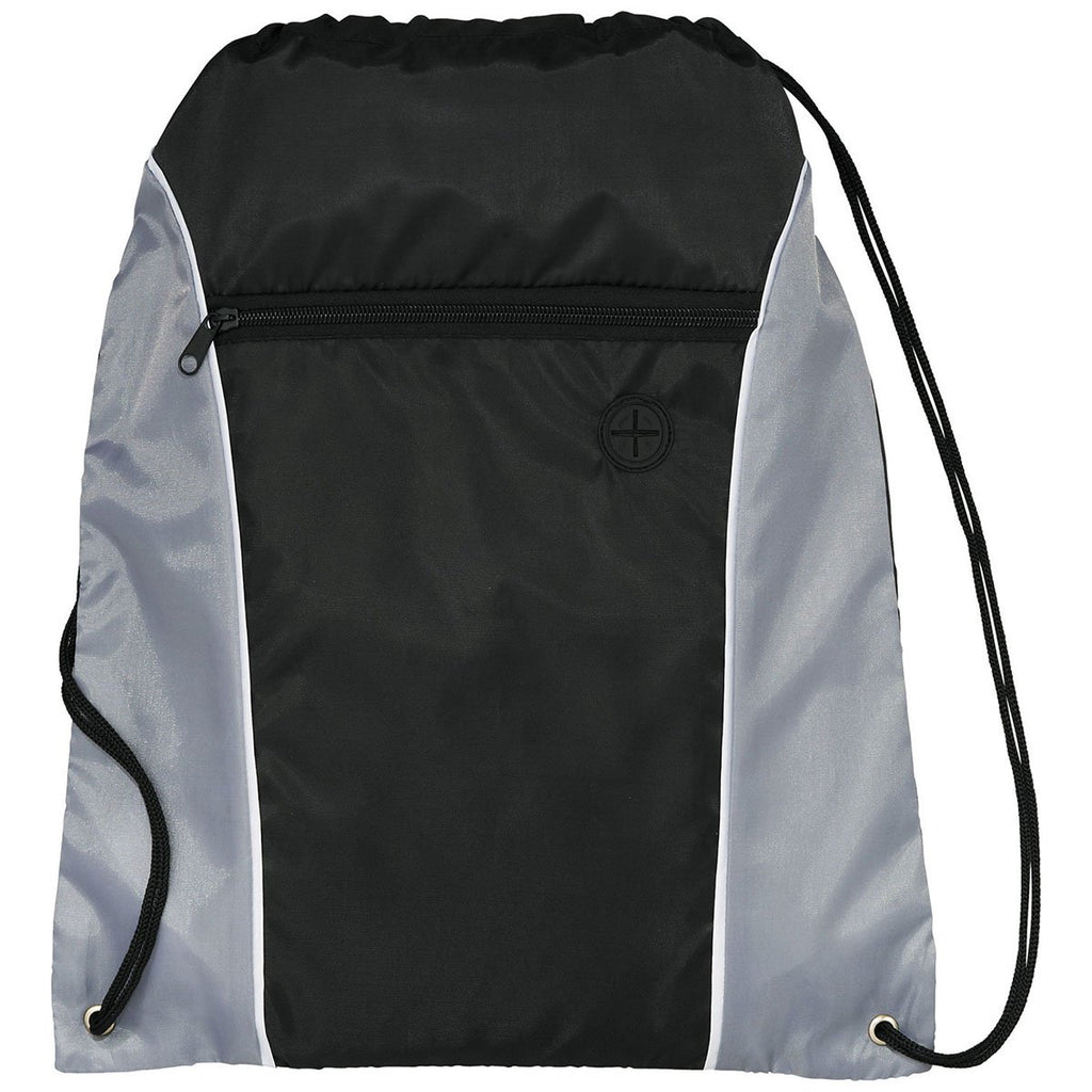 Bullet Grey Funnel Drawstring Bag