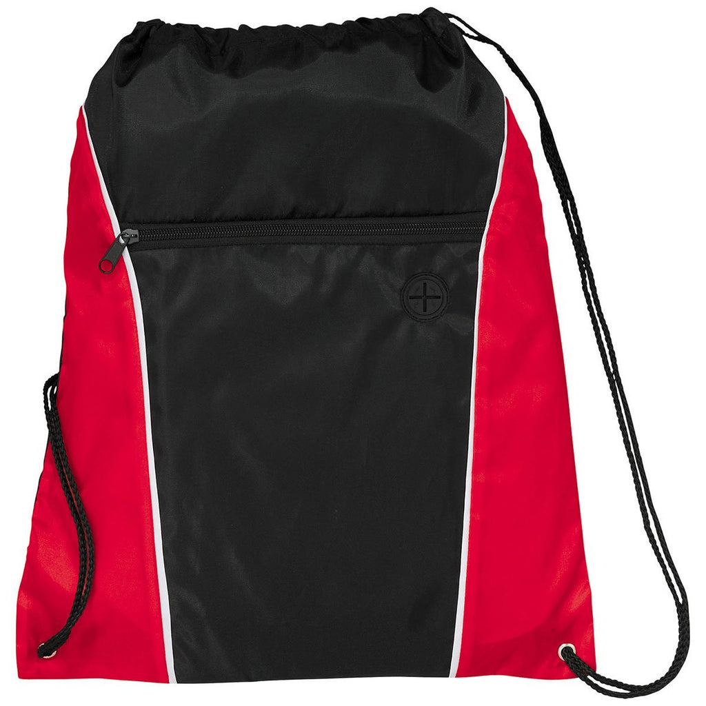 Bullet Red Funnel Drawstring Bag