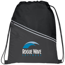 Bullet Black Railway Drawstring Bag