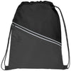 Bullet Black Railway Drawstring Bag