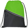 Bullet Lime Green Railway Drawstring Bag