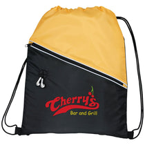 Bullet Yellow Railway Drawstring Bag