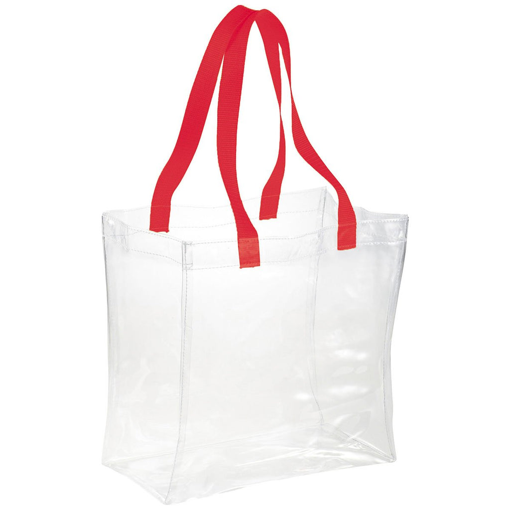 Bullet Red Rally Clear Stadium Tote