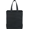 Bullet Black Liberty Heat Seal Non-Woven Grocery Tote