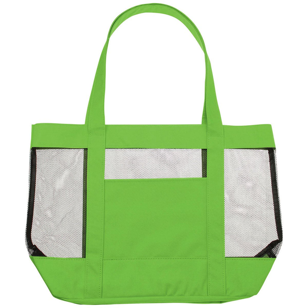 Bullet Lime Green Surfside Mesh Accent Tote