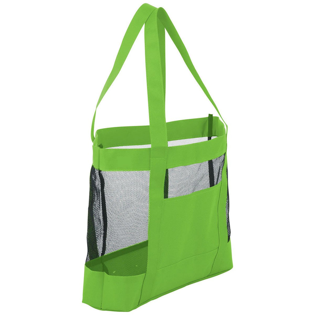 Bullet Lime Green Surfside Mesh Accent Tote