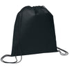 Bullet Black Evergreen Non-Woven Drawstring Bag