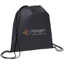 Bullet Charcoal Evergreen Non-Woven Drawstring Bag