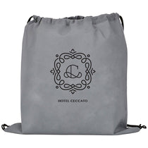 Bullet Grey Evergreen Non-Woven Drawstring Bag