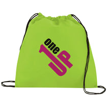 Bullet Lime Green Evergreen Non-Woven Drawstring Bag