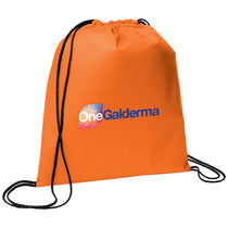 Bullet Orange Evergreen Non-Woven Drawstring Bag