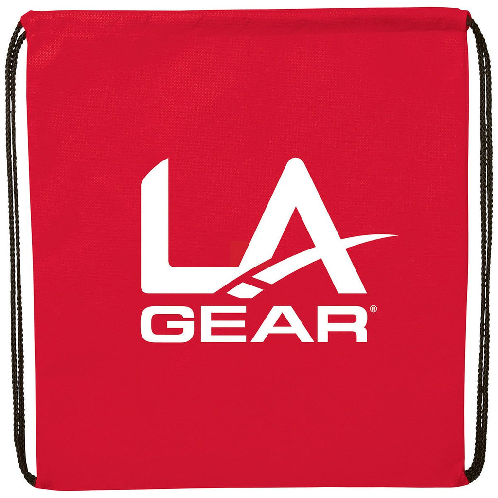 Bullet Red Evergreen Non-Woven Drawstring Bag