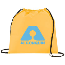 Bullet Yellow Evergreen Non-Woven Drawstring Bag