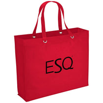 Bullet Red Oak Non-Woven Shopper Tote