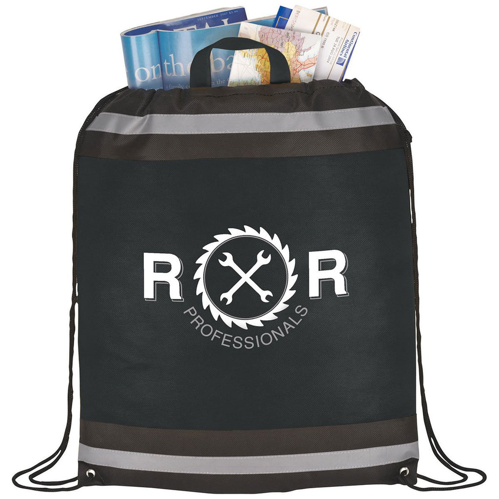 Bullet Black Eagle Non-Woven Drawstring Bag