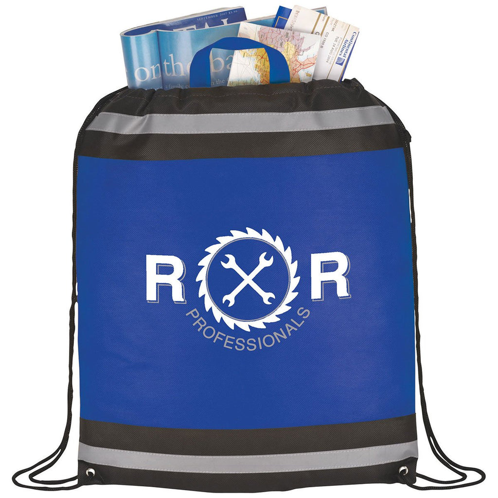 Bullet Blue Eagle Non-Woven Drawstring Bag