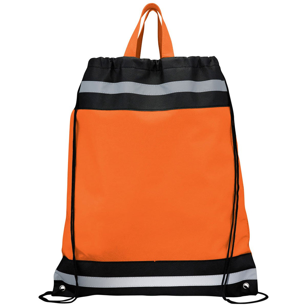 Bullet Orange Eagle Non-Woven Drawstring Bag