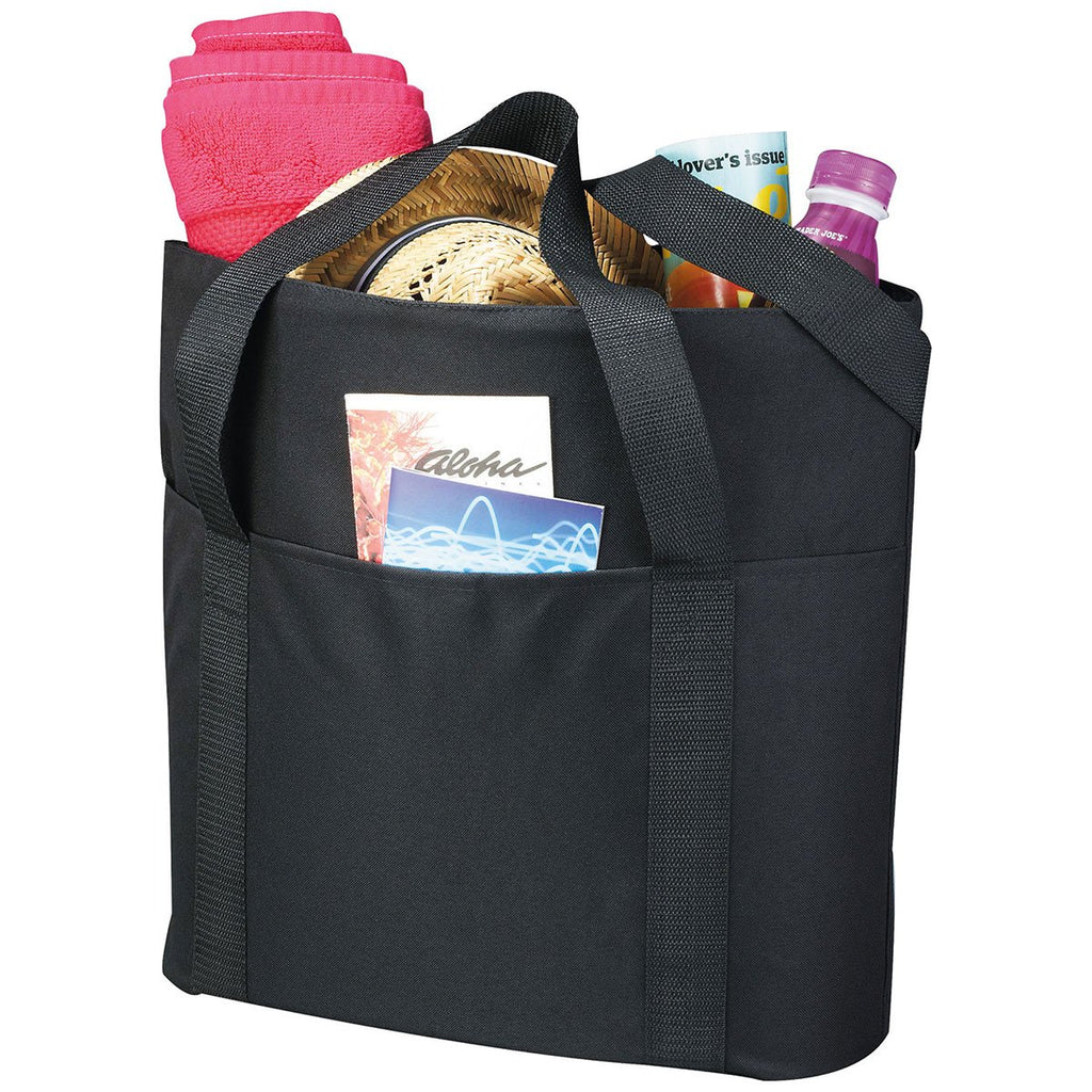 Bullet Black Heavy Duty Zippered Convention Tote