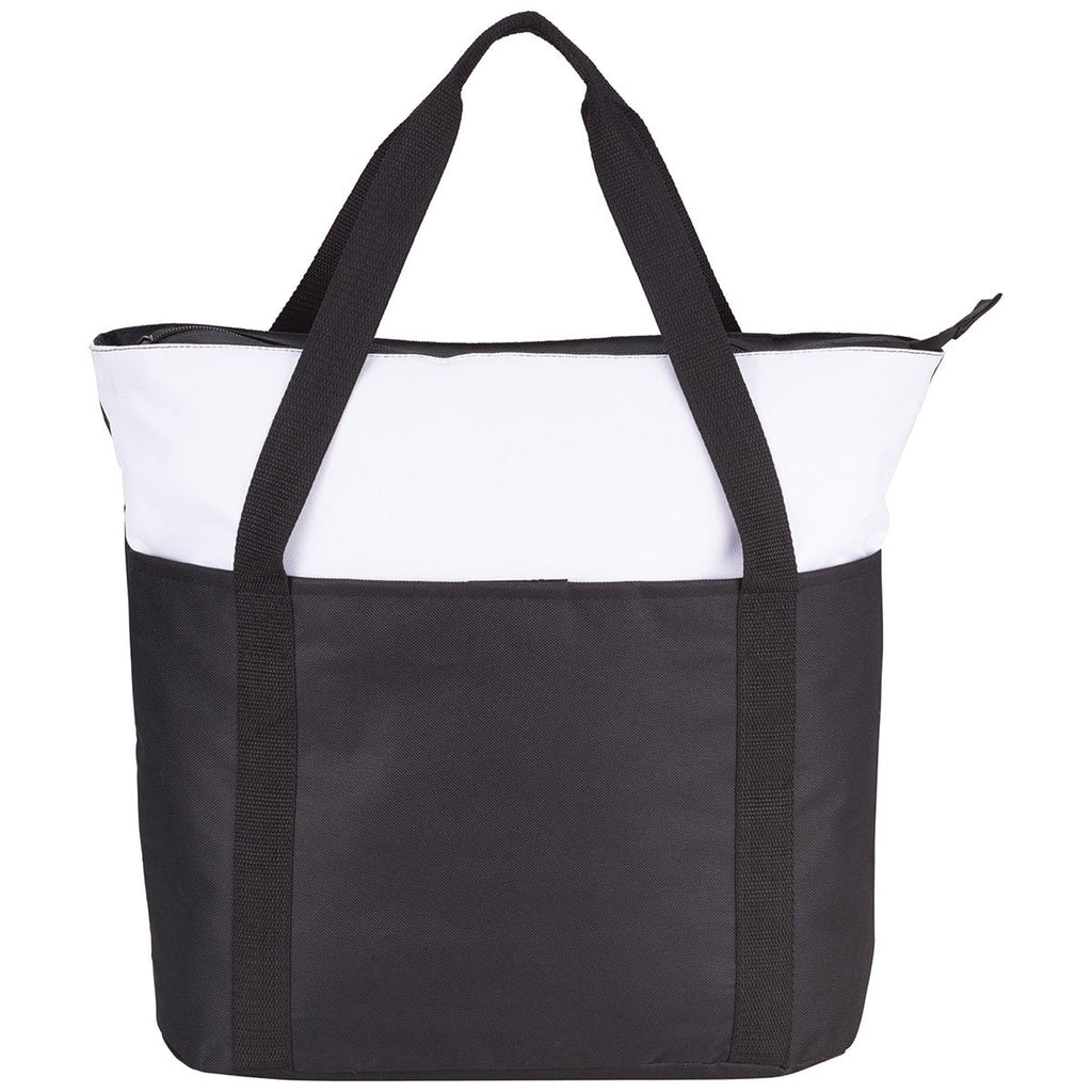 Bullet White Heavy Duty Zippered Convention Tote