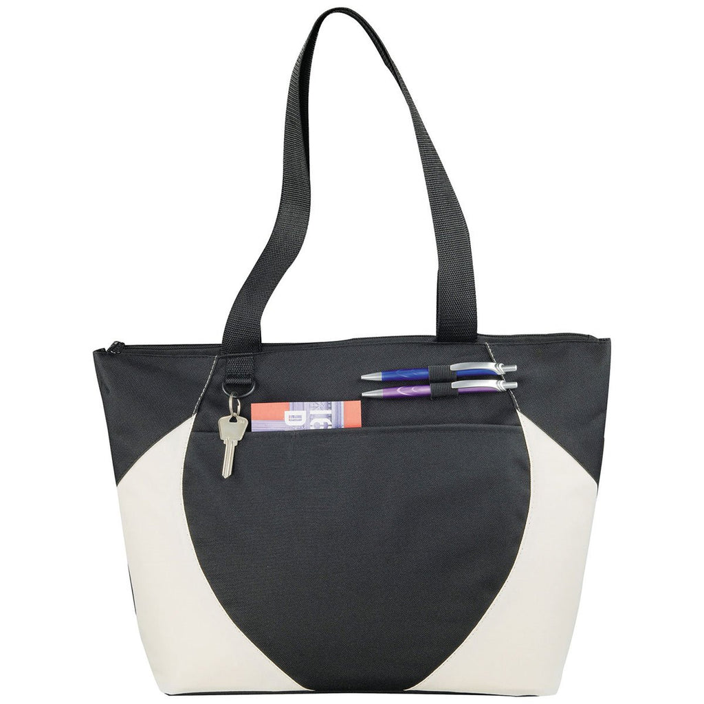 Bullet Black Asher Zippered Convention Tote