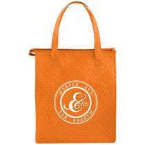 Bullet Orange Deluxe Non-Woven Insulated Grocery Tote