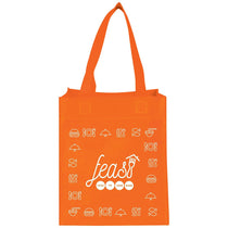 Bullet Orange Basic Grocery Tote