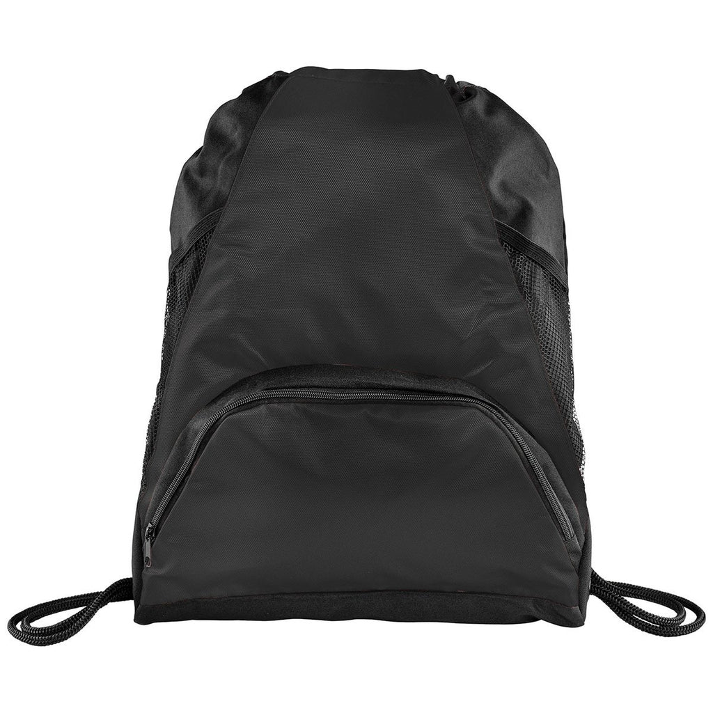 Bullet Black Deluxe Mesh Accent Drawstring Bag