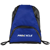 Bullet Royal Blue Deluxe Mesh Accent Drawstring Bag
