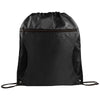 Bullet Black Zippered Side Mesh Drawstring Bag