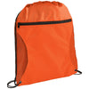 Bullet Orange Zippered Side Mesh Drawstring Bag