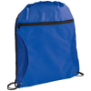 Bullet Royal Blue Zippered Side Mesh Drawstring Bag