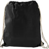 Bullet Black Large Cotton Drawstring Bag